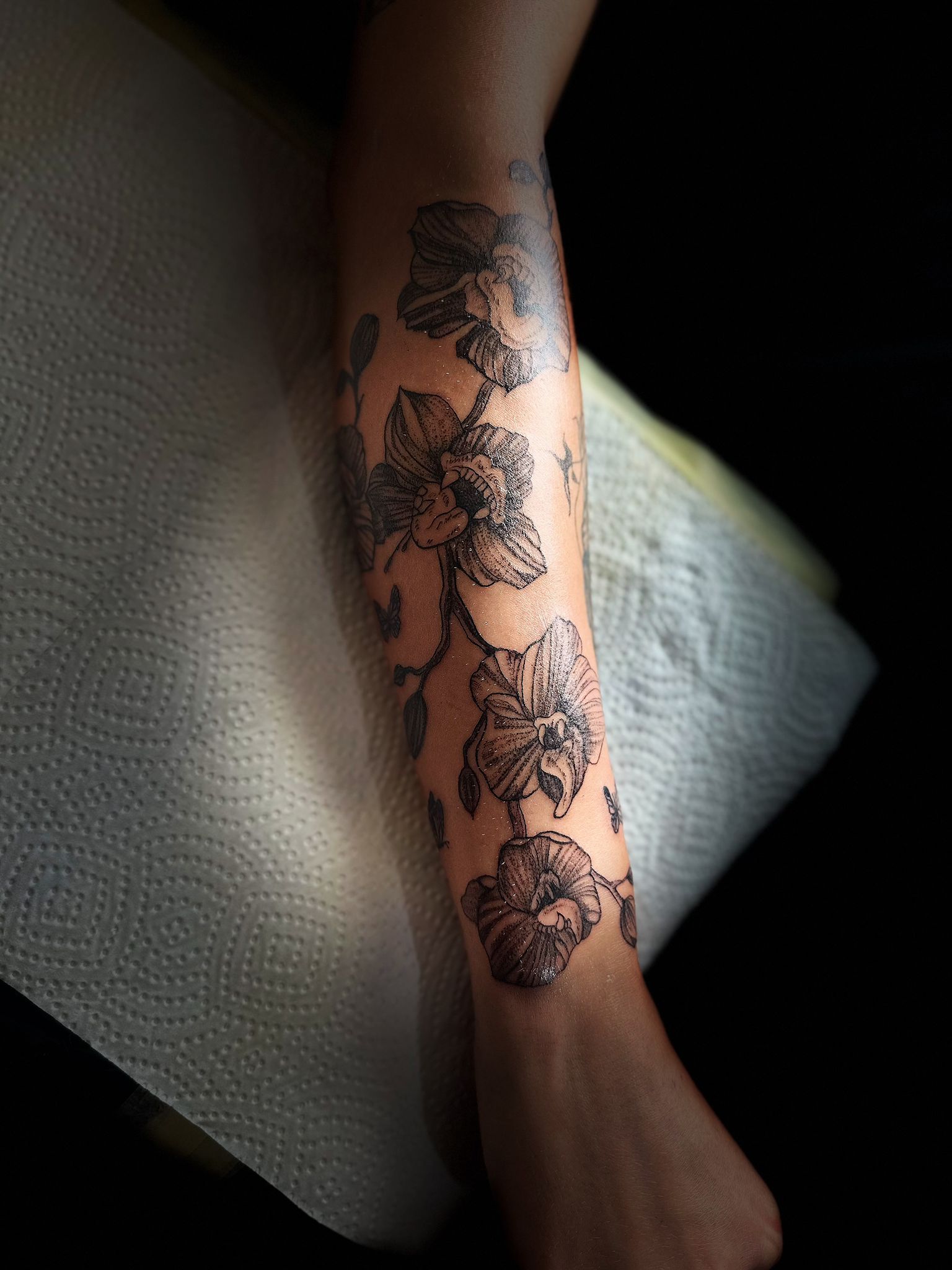 Diseño floral — Tatuaje Getafe Leyenda